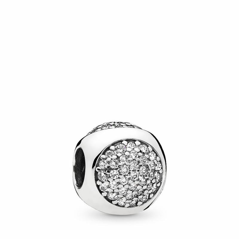 Pandora Australia Dazzling Droplet Charm - Sterling Silver | OVNQGA836